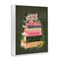 Stupell Industries Floral Fairy Book Stack Framed Giclee, design by Glad You're Here Co.